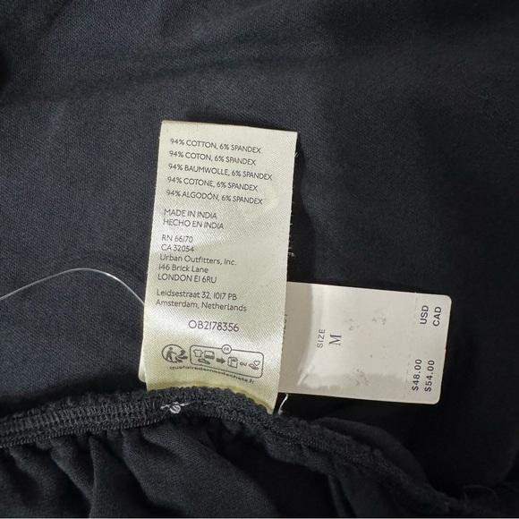 Anthropologie Maeve Black Square Neck Top NWT Size Medium - Picture 6 of 6